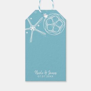 Étiquettes-cadeau Étoile de mer perle blanche Mariage Fête de mariag