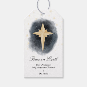 Étiquettes-cadeau Étoile de Noël de la Nativité de Bethléem