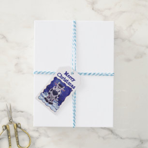 Étiquettes-cadeau Étoile de nuit Festive Vache Tags cadeaux