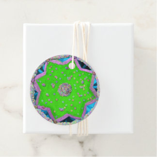 Étiquettes Cadeau Étoile florale 8 pointes Aïd