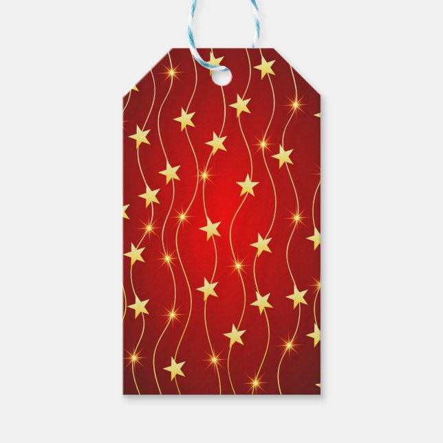 Étiquettes-cadeau Étoiles (Devant)