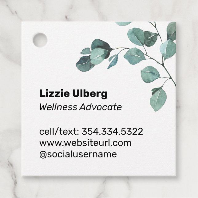 Étiquettes Cadeau Eucalpytus Essentiel Oil Sample (Devant)