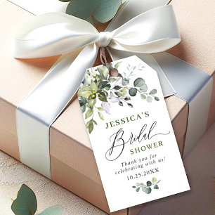 Étiquettes-cadeau Eucalyptus élégant Faveur de remerciement de verdu