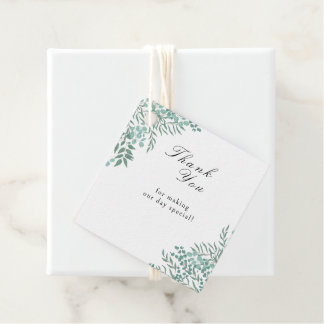 Étiquettes Cadeau Eucalyptus Verdure rustique