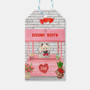 Étiquettes-cadeau Eurasier Chien Valentine's Day Kissing Booth