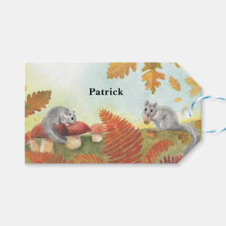 Étiquettes-cadeau European Fat Dormouse Glis glis Personnalisé