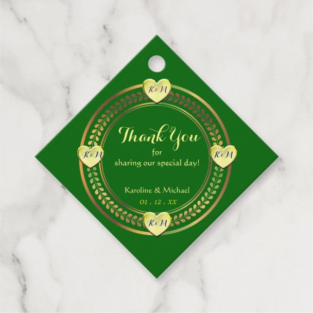 Étiquettes Cadeau Evénements de mariage idéal (Devant)