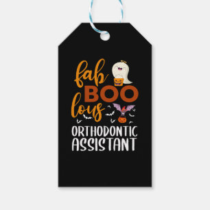 Étiquettes-cadeau Fab Boo Lous Orthodontie Assistant Halloween