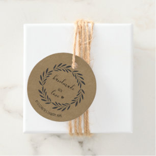 Étiquettes Cadeau Fabriqué à la main avec l'amour Etsy Home Craft Cr