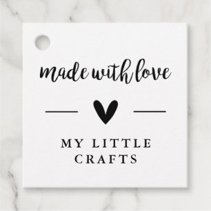 Étiquettes Cadeau Fabriqué Avec Amour, L'Artisanat