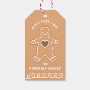 Étiquettes-cadeau Fabriqué avec amour pain d'épices Cookie Tags cade