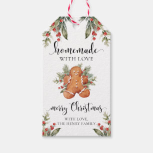 Étiquettes-cadeau Fabriqué maison avec amour Noël Tags cadeaux