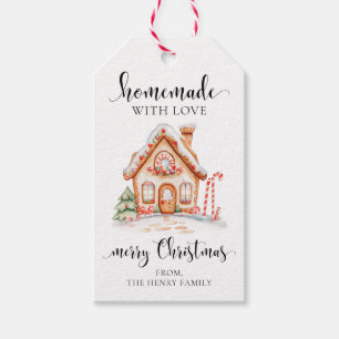 Étiquettes-cadeau Fabriqué maison avec amour Noël Tags cadeaux
