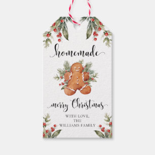Étiquettes-cadeau Fabriqué maison avec amour Noël Tags cadeaux
