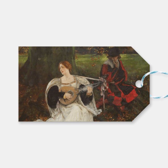 Étiquettes-cadeau Fair is my Love (par Edwin Austin Abbey) (Devant (Horizontal))