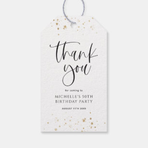 Étiquettes-cadeau Faire paraître 50 bon Merci botanique Anniversaire