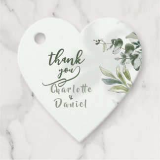 Étiquettes Cadeau Faire-part de mariage botanique moderne organique