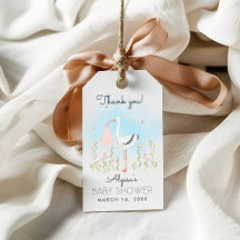 Faire-part de naissance cigogne aquarelle