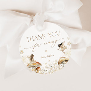 Étiquettes Cadeau Fairy Birthday Boho Merci