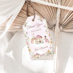 Étiquettes-cadeau Fairy Floral Girl Anniversaire fête cadeaux Tags