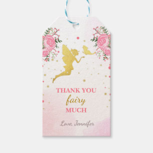 Étiquettes-cadeau Fairy merci tags Papillon Magique Anniversaire