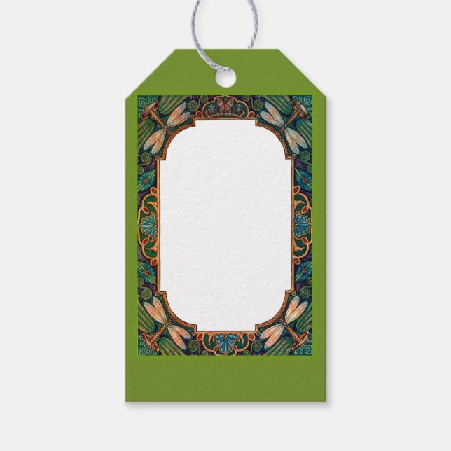 Étiquettes-cadeau Fairy Tale Dragonfly (Devant)