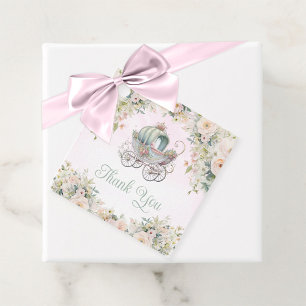 Étiquettes Cadeau Fairytale Princess Carrie Aquarelle Florale
