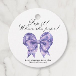 Étiquettes Cadeau Fais-le sauter quand elle sautera ! - Baby shower