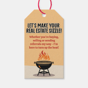 Étiquettes-cadeau Faisons de votre immobilier une taille ! Barbecue 
