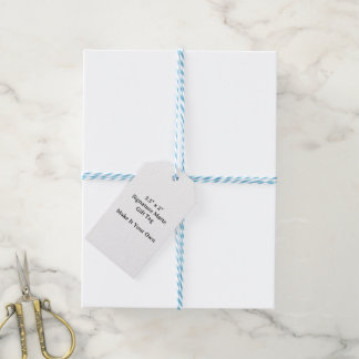 Étiquettes-cadeau Faites qu'il soit vôtre 3,5" x 2" ficelle bleue et