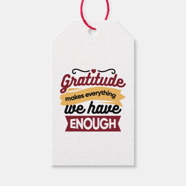 Étiquettes-cadeau Faith and Gratitude Artwork – Uplifting Christian  (Devant)