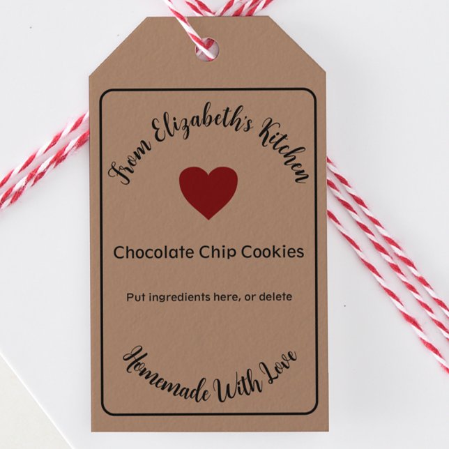 Étiquettes-cadeau Faits Maison Avec Amour Cadeaux Cuits au Four Papi (Créateur téléchargé)
