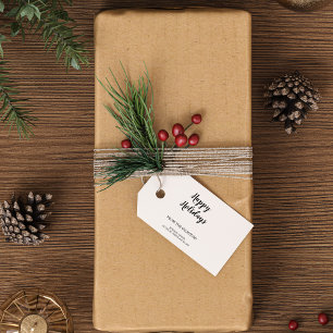 Étiquettes-cadeau Famille minimaliste moderne Joyeux Noël