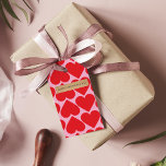 Étiquettes-cadeau Fancy Romantic Red & Rose Hearts Motif<br><div class="desc">Fancy Romantic Red & Rose Hearts Motif</div>