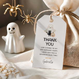 Étiquettes-cadeau Fantômes Amicaux Spooktacular Enfants Merci Favori