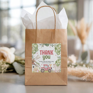Étiquettes Cadeau Farm Animals Birthday Favor Tags
