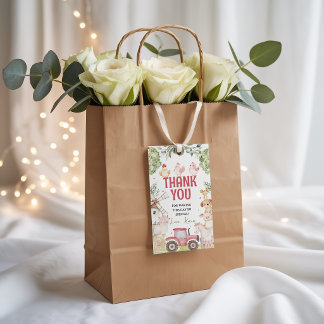 Étiquettes-cadeau Farm Animals Birthday Favor Tags