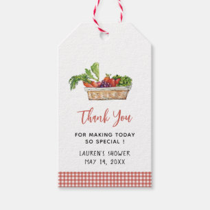 Étiquettes-cadeau Farmers marché Bridal shower Favoriser Tags