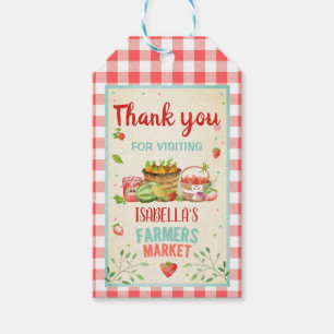 Étiquettes-cadeau Farmers Market Merci Anniversaire Balises cadeaux