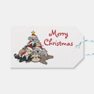 Étiquettes-cadeau Fault Koala Skunk Christmas Tree Christmas Trucker