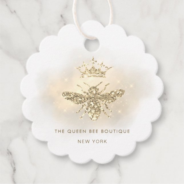 Étiquettes Cadeau fausse parties scintillant (Devant)