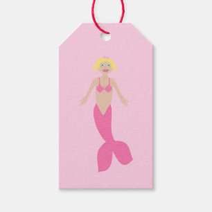 Étiquettes-cadeau Fausse Sirène D'Imaginaire Rose Personnalisée