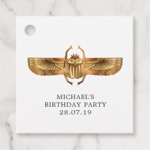 Étiquettes Cadeau Faux Gold Foil Parti à thème égyptien