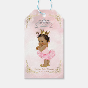 Étiquettes-cadeau Faveur de douche de bébé fille vintage princesse r