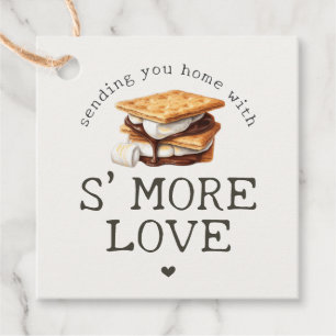Étiquettes Cadeau Faveurs de feu de joie extérieur pour S'mores d'au