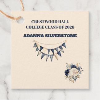 Étiquettes Cadeau Favor Tags-Editable Grad Keepsakes Favor Tags