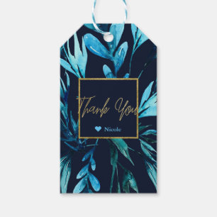 Étiquettes-cadeau Favori de Baby Shower de Mariage Glam Botanique Aq
