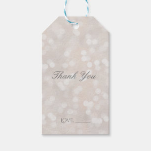 Étiquettes-cadeau Favori personnalisé de glamour moderne avec bokeh