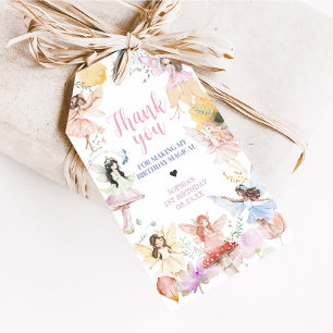 Étiquettes-cadeau Fée Whimsical Premier anniversaire fête Favoriser 