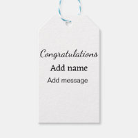 Félicitations ajouter un message de nom simple dip